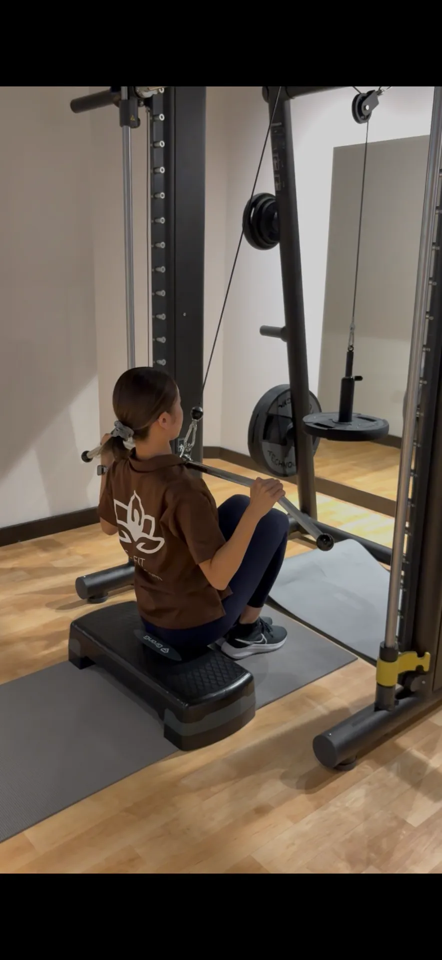 プルダウン用プーリー設置しました